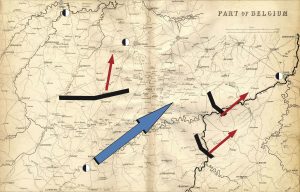 map of Waterloo 1815 Bell