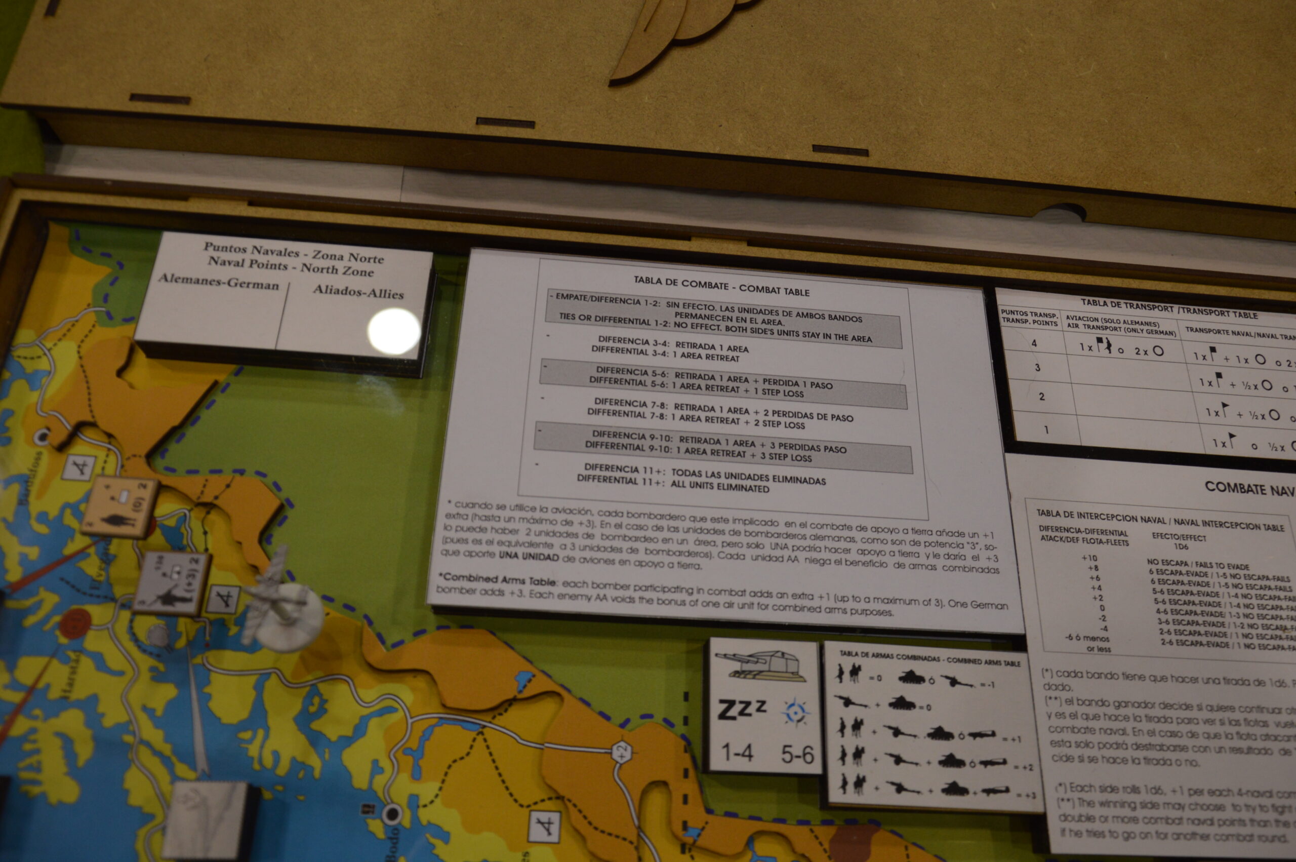 Mapa en madera Noruega 1940 - 3D - Imagen 19