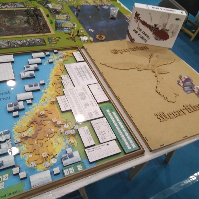 Mapa en madera Noruega 1940 - 3D