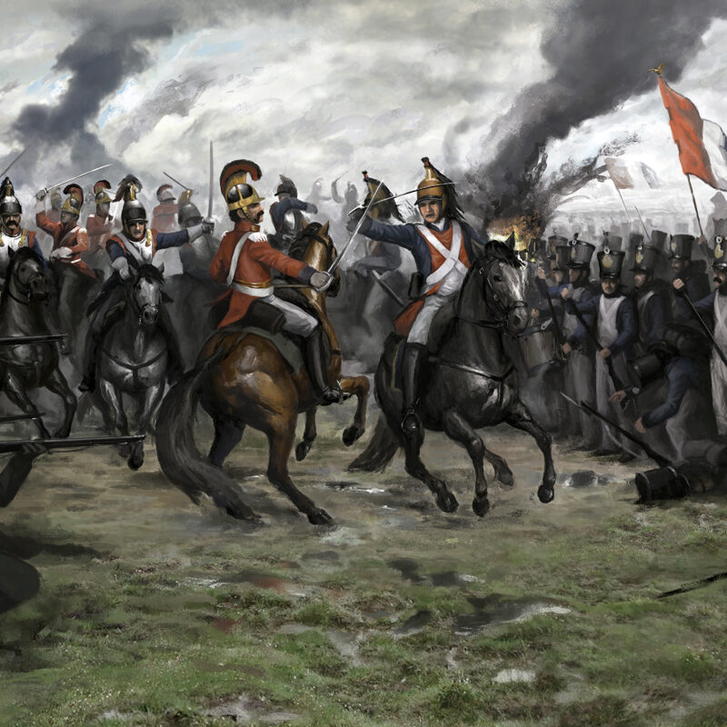 Lámina cuadro de Waterloo